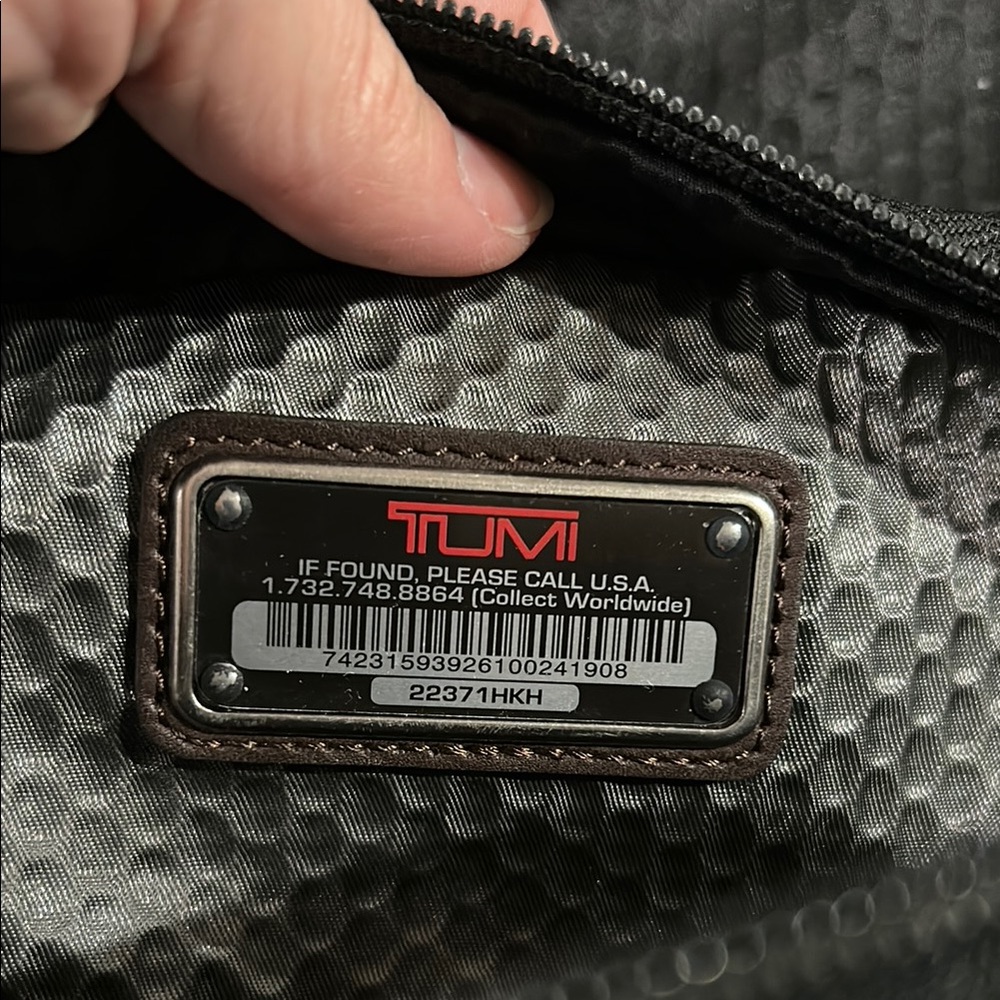 TUMI Alpha Bravo Beale Black and Brown Crossbody Bag - Picture 4 of 16